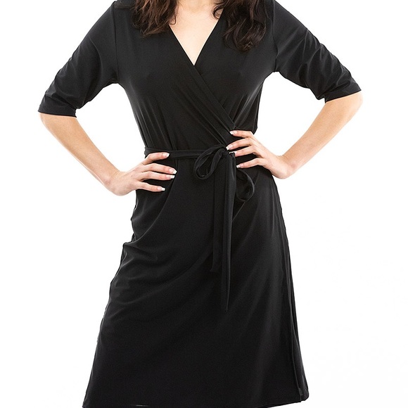 Diane Von Furstenberg Dresses & Skirts - Diane Von Furstenberg Classic Black Wrap Dress 4